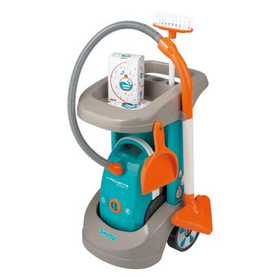 Simba Toys Smoby Rowenta Cleaning Trolley with Vacuum Cleaner