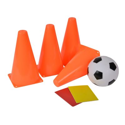 Simba Toys Soccer Cone Set, Includes 4 Cones, 1 Ball, 1 Yellow and 1 Red Card