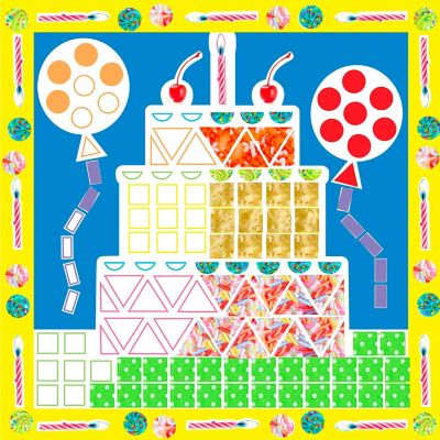 Image showing  Little Hands Picture Mosaic Arts and Crafts Activity Kit