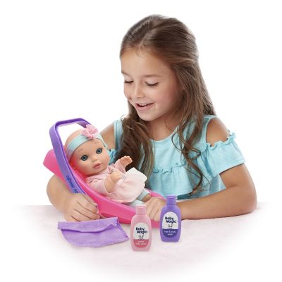 Image showing  Tote Along Baby Bath Playset with Toy Baby Doll, Scented
