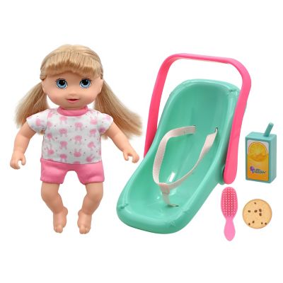 Little Darlings Little Sweeties Car Seat with 10 in. Baby Doll Playset