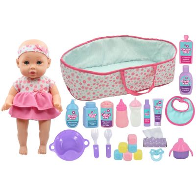 Cuddle Kids 12 in. Baby Doll Carry and Play Set