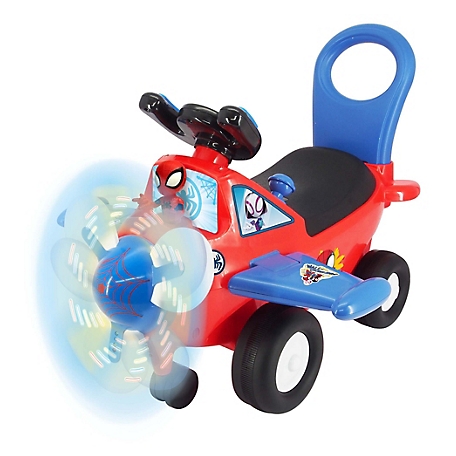 Marvel Lights 'N' Sounds Spidey Activity Plane Ride-On Toy