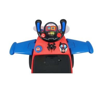 Image showing  Lights 'N' Sounds Spidey Activity Plane Ride-On Toy