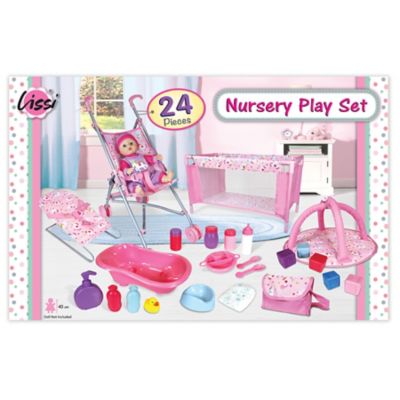 Image showing  Baby Doll Nursery Playset for 11 in. Dolls, Doll Not Included, 24 pc.