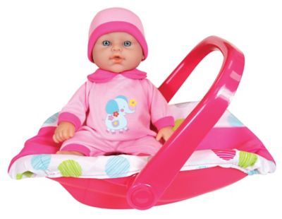 Image showing  12 in. Twin Baby Dolls with Twin Jogger Stroller Playset
