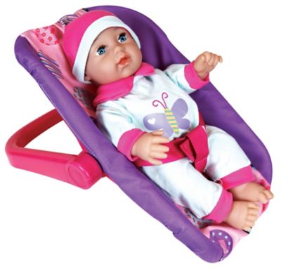 Image showing  11 in. Baby Doll Travel Playset, Baby Doll, Car Seat and Diaper Bag