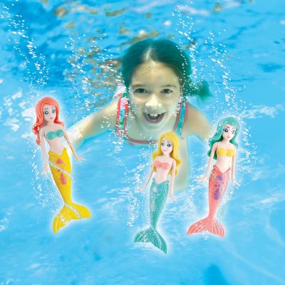 Image showing  4 pc. Water/Pool Toy Dive Set, Mermaids Dolls, Colors Vary