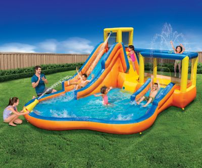 Image showing  Inflatable Slide 'N Bounce Splash Park