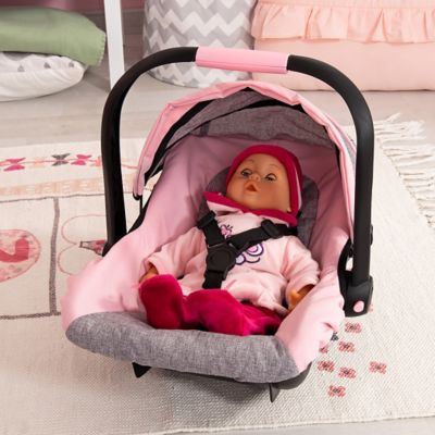 Image showing 9 th Bayer Baby Doll Deluxe Car Seat with Canopy