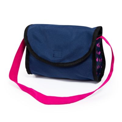 Image showing 7 th Bayer 4-in-1 Toy Baby Doll Pram Stroller Cosy Set for Dolls Up to 18 in., Blue/Purple