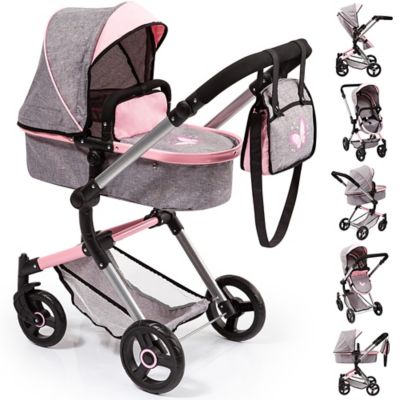 Bayer Baby Doll Pram City Vario Baby Doll Stroller, Dolls Up to 20 in.