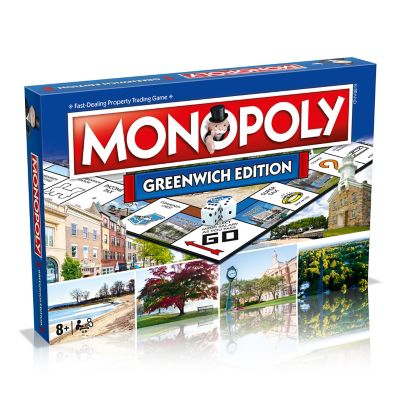 Image showing  Community Monopoly Greenwich Game, 2-6 Players, For Ages 8+