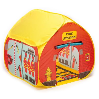 Fun2Give Pop-It-Up Fire Station Play Tent with Street Map Playmat