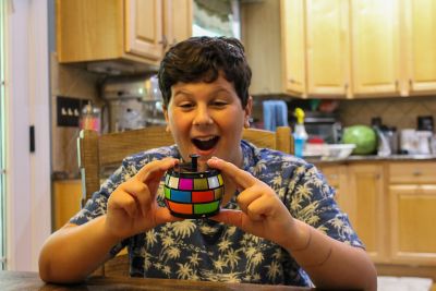 Image showing  3D Puzzle Sphere Brain Teaser Puzzle Game to Fidget, Twist, Turn