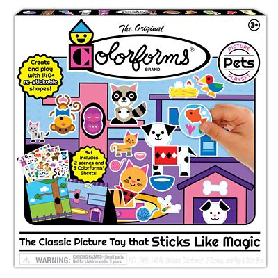 Colorforms Pets Picture Playset, The Classic Picture Toy That Sticks Like Magic