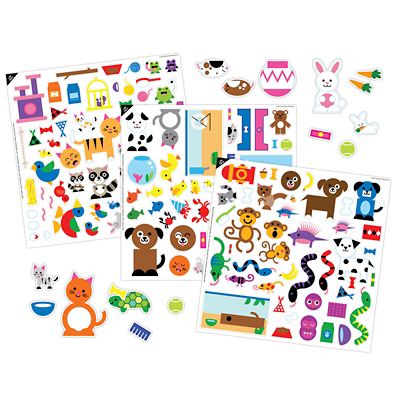 Image showing  Pets Picture Playset, The Classic Picture Toy That Sticks Like Magic, 145 pc.