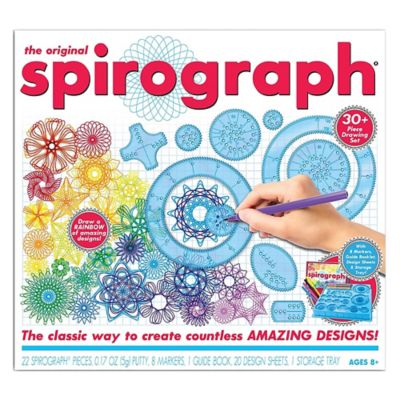 Kahootz The Original Spirograph Drawing Kit with Markers and Guide Book