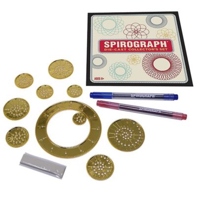 Image showing  Spirograph Die-Cast Collector's Tin with Precision Metal Drawing Pieces