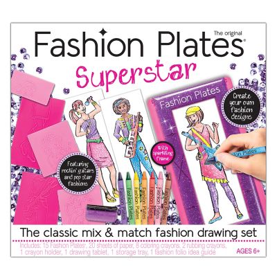 Kahootz Fashion Plates Superstar Drawing Set