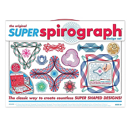 Kahootz The Original Super Spirograph Design Drawing Set at