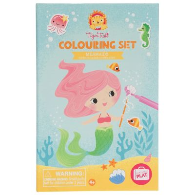 Tiger Tribe Mermaids Coloring Set with Markers and Stickers