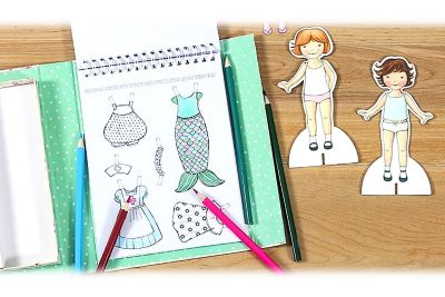 Image showing  Vintage Paper Dolls Craft Kit