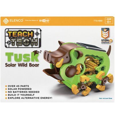 Image showing  Kids' Tusk Wild Boar Solar Robot Crawler STEM Building Set, 47 pc.
