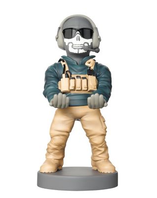 Image showing 7 th Exquisite Gaming Cable Guy Controller and Phone Holder, Call of Duty, Lt Simon 'Ghost' Riley, 8 in.