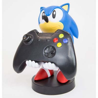 Image showing 2 th Exquisite Gaming Cable Guy Controller and Phone Holder, Classic Sega Sonic the Hedgehog, 8 in.