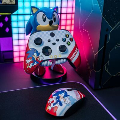 Image showing 5 th Exquisite Gaming Cable Guy Controller and Phone Holder, Classic Sega Sonic the Hedgehog, 8 in.