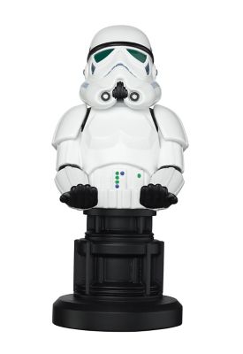 Exquisite Gaming Cable Guy Controller and Phone Holder, Star Wars Empires Elite Stormtrooper, 8 in.