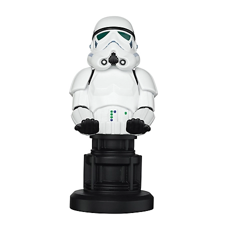 Exquisite Gaming Cable Guy Controller and Phone Holder, Star Wars Empires Elite Stormtrooper, 8 in.