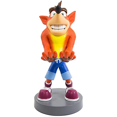 Exquisite Gaming Cable Guy Controller and Phone Holder, Classic Crash Bandicoot, 8 in.