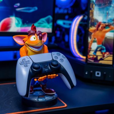 Image showing  Classic Crash Bandicoot Cable Guy Controller and Phone Holder, 8 in.