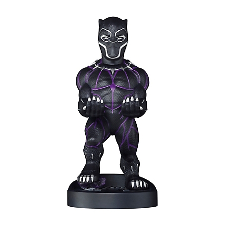 Exquisite Gaming Cable Guy Charging Controller and Device Holder, Marvel Avengers: End Game Black Panther, 8 in.