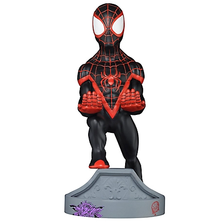 Exquisite Gaming Cable Guy Charging Controller and Device Holder, Miles Morales Spider-Man, 8 in.
