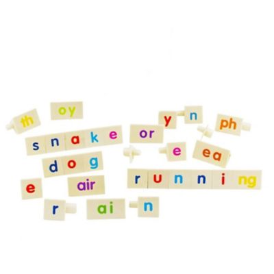 Image showing  Phonics Tri-Blocks Tub for Ages 5-6 Kindergarten 1st Grade Learning