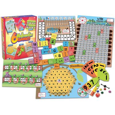 Image showing 1 th Junior Learning 6 pc. Assorted Mathematics Games Set