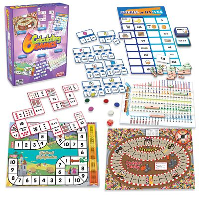 Junior Learning 6 pc. Calculating Games, Assorted