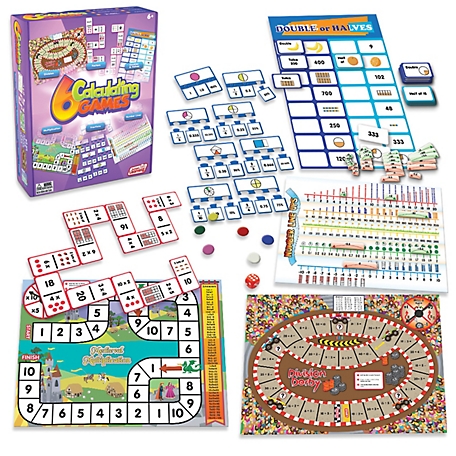 Junior Learning 6 pc. Calculating Games, Assorted