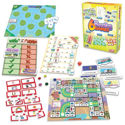 Junior Learning 6 pc. Reading Games, Assorted