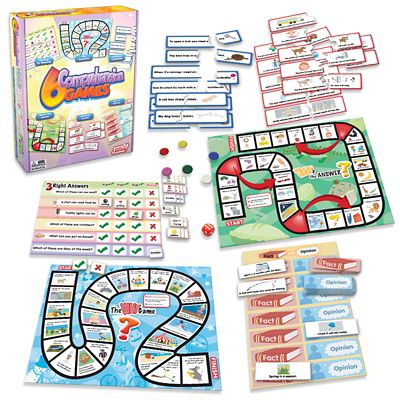 Junior Learning 6 pc. Comprehension Games, Assorted