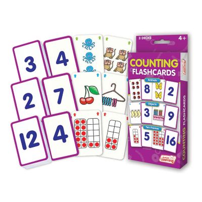 Junior Learning Counting Flashcards, Animals, Objects and 10 Frames