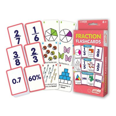 Junior Learning Fraction Flashcards Pack