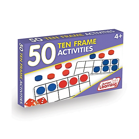 Junior Learning 50 Ten Frame Activities Learning Set