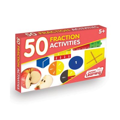 Junior Learning 50 Fraction Activities Learning Set