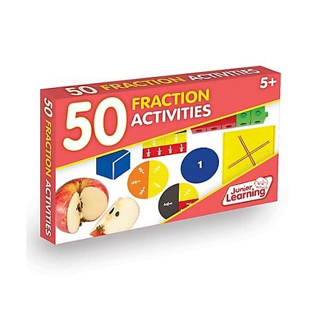 Junior Learning 50 Fraction Activities Learning Set