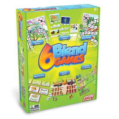 Junior Learning 6 Blend Games Junior Learning Board Game for Ages 5+ Kindergarten Learning