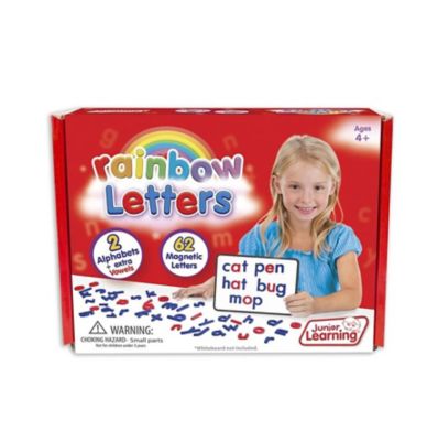 Image showing  Rainbow Letters (Print) Magnetic Alphabet Set for Word Building